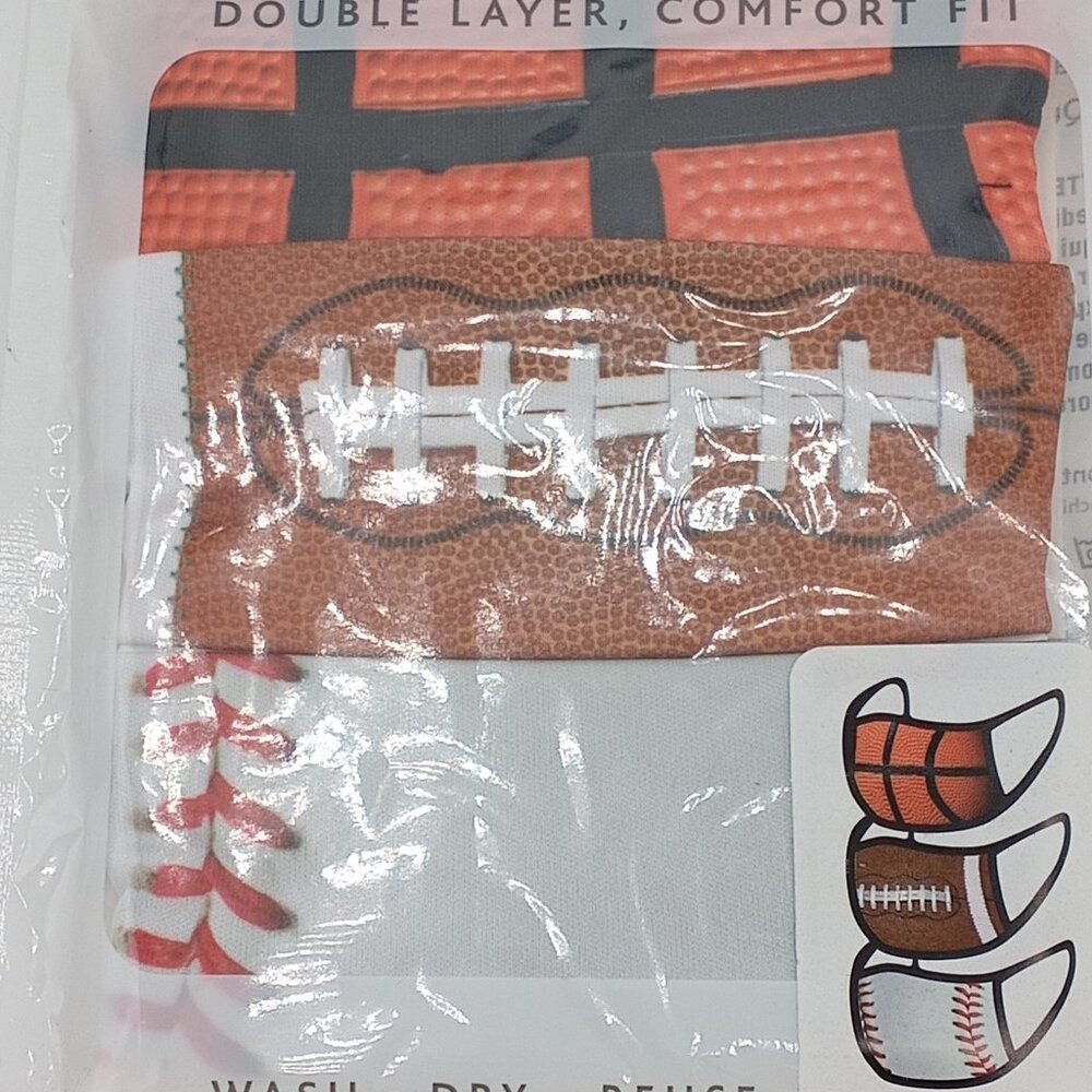 New 3 Pack Kids Face Covers Masks